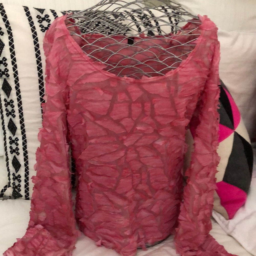 Sheer Patchwork Top